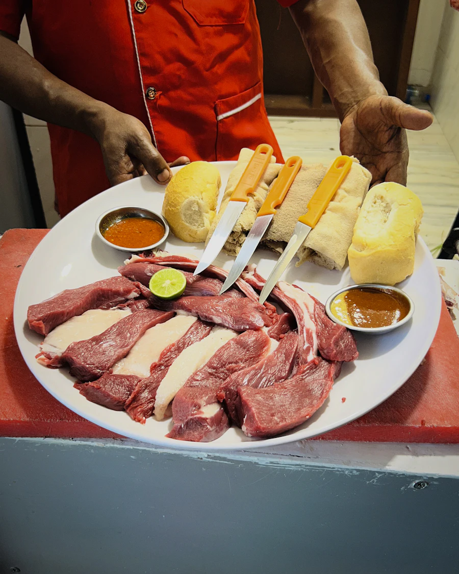 Fresh beef for kitfo and tire siga